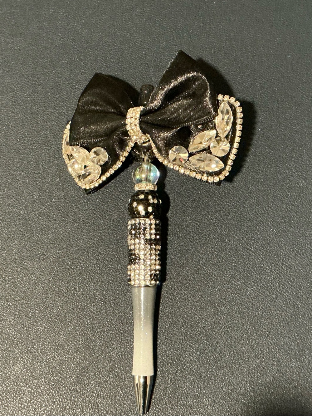 Handmade Black Bow Pen